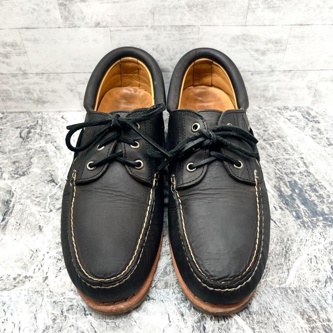 人気✨ ティンバーランド スリーアイ デッキシューズ レザー ブラック 28cm