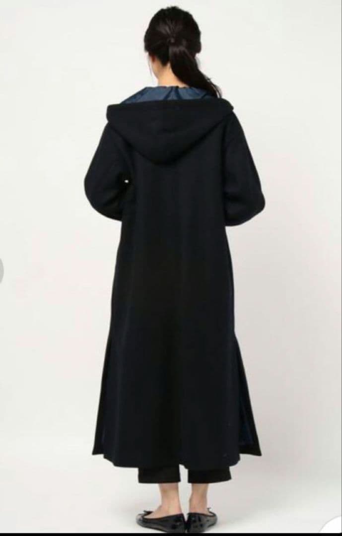 【美品♡定価2.7万】スローブイエナ　高級ハミルトンウールフードロングコート　F