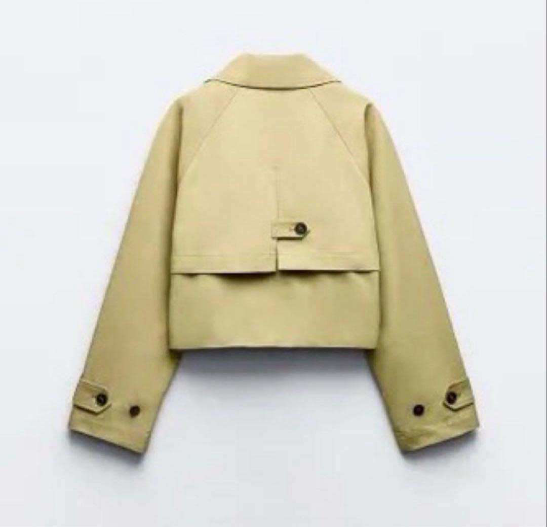 新品 ZARA 定価8,590円 ショート トレンチコート L ラスト1点♪