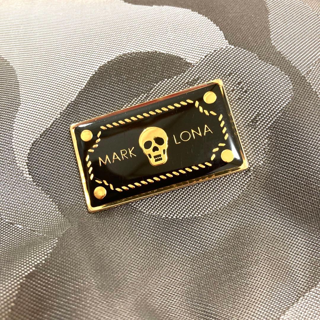 極美品★MARK & LONA カモフラ　シューズケース　ナイロン　スカル