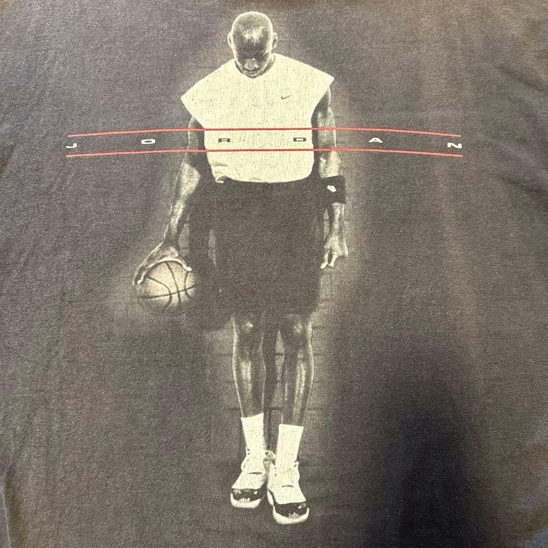 NIKE　両面プリントTシャツ　90s　ジョーダン　USA製　L　着用感XL