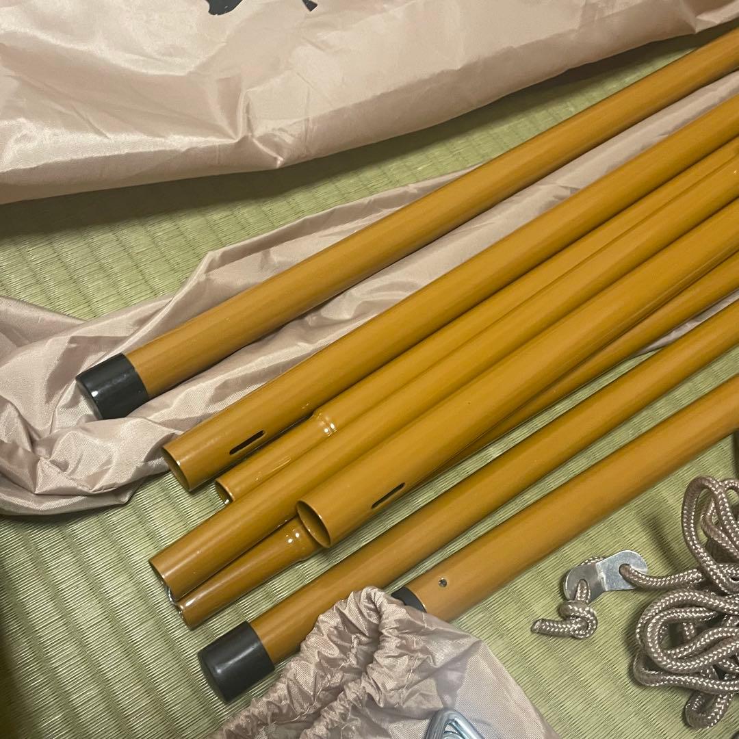 【美品】簡単設営 ロゴス Tradcanvas Tepee タープ 350-BJ