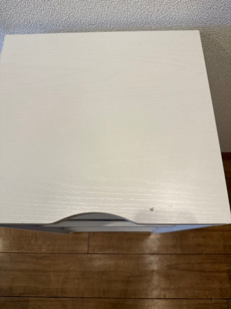 電話台 FAX台 背面収納付き リビングキャビネット 鏡面タイプ 幅40cm