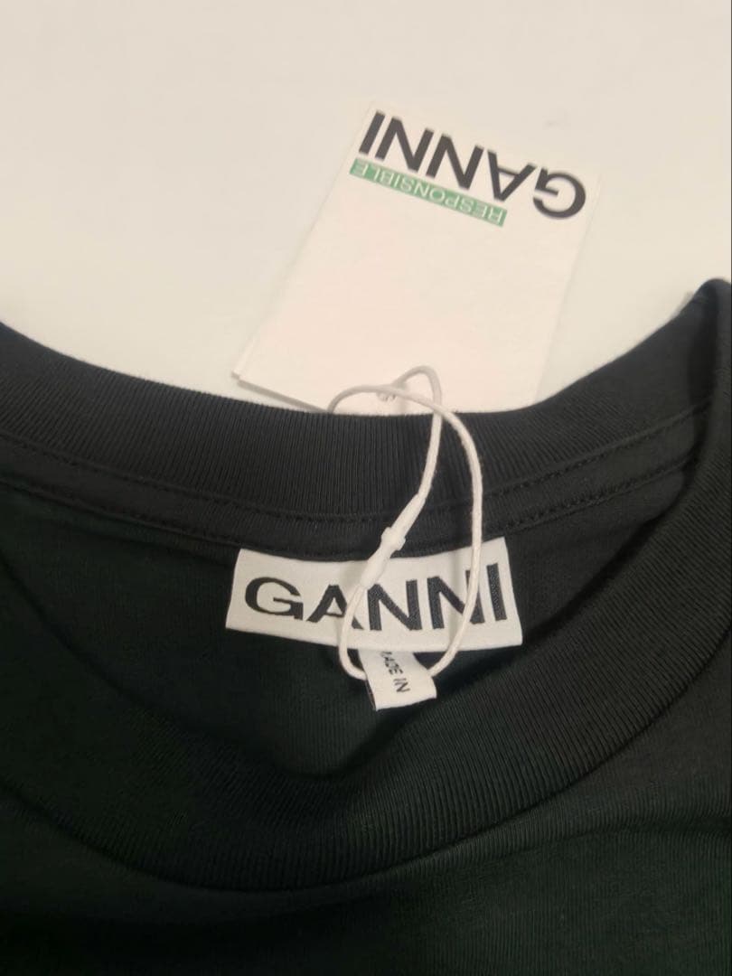 GANNI 半袖Tシャツ 犬のイラスト付き