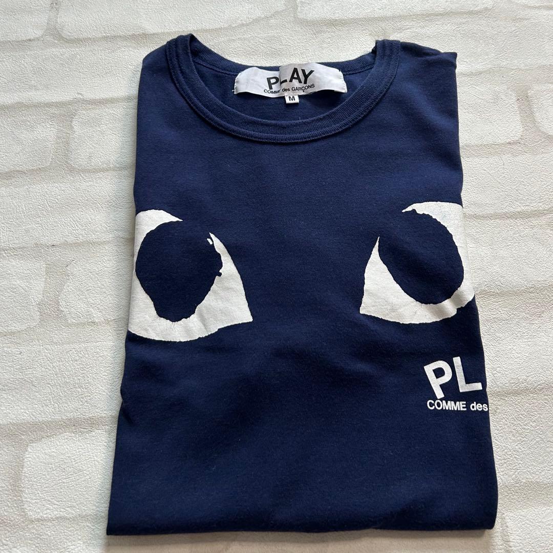 コムデギャルソン/COMME des GARÇONS ネイビー Tシャツ M 綿