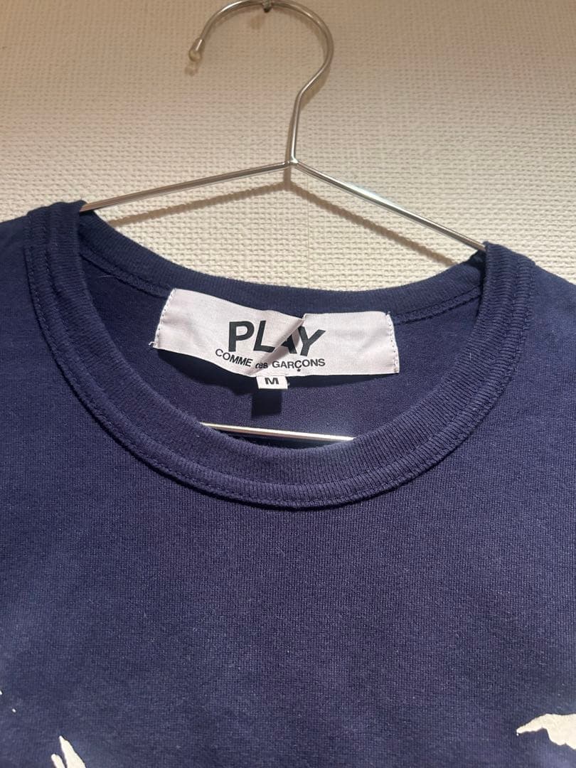 コムデギャルソン/COMME des GARÇONS ネイビー Tシャツ M 綿