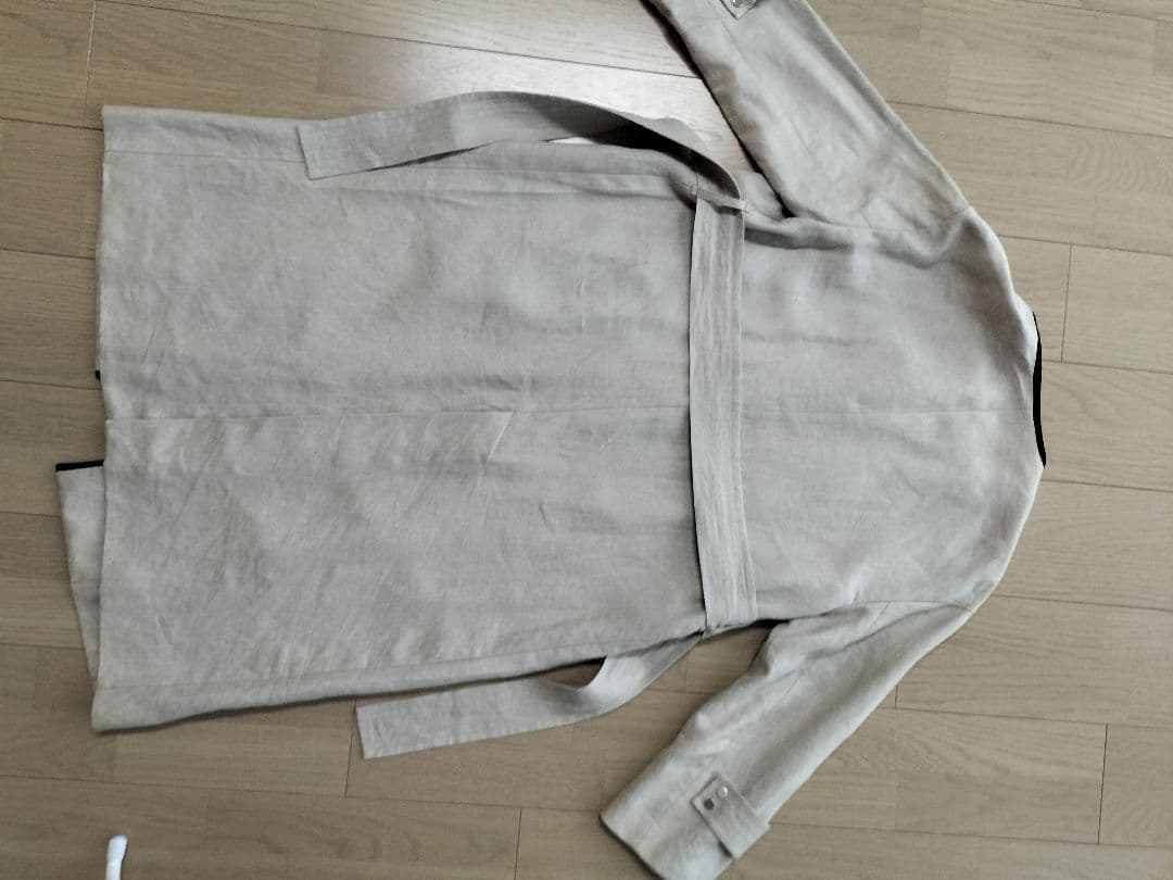 美品 ユナイテッドアローズ TOKYO リネン100% ノーカラーコート