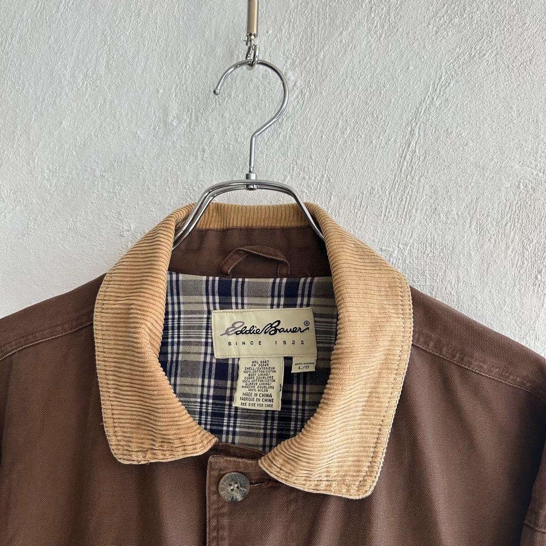 90S USA Eddie Bauer ハンティングジャケット ブラウン