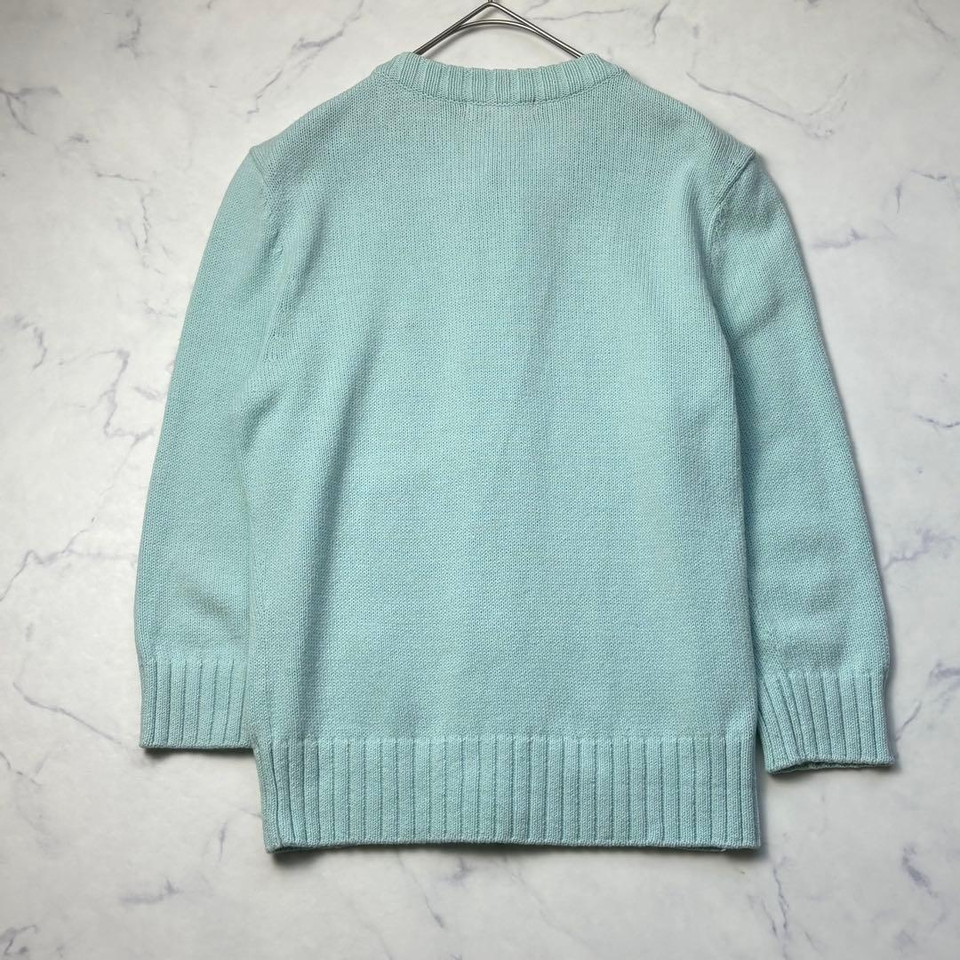 バーバリーブルーレーベル カーディガン ホースロゴ 刺繍 ステッチ