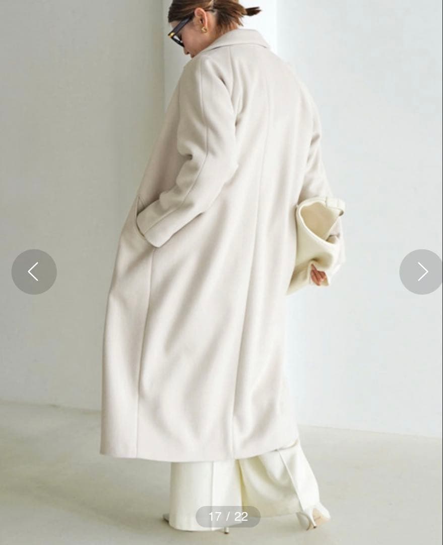Deuxieme Classe ロングダブルコート ウール