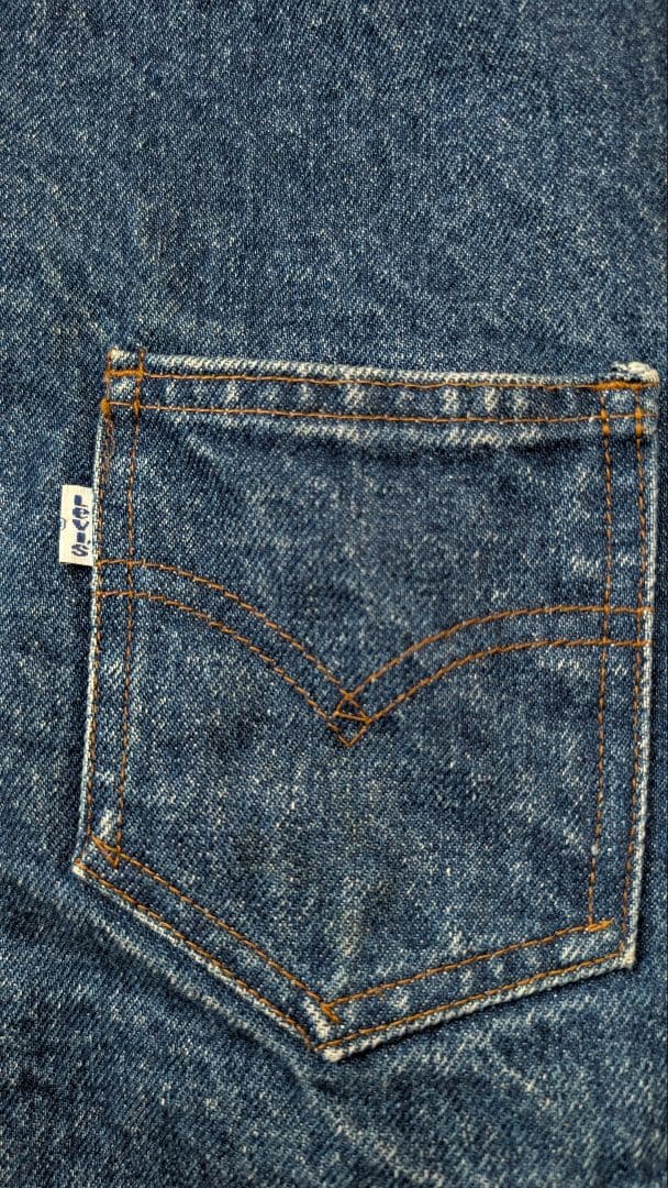 USA製 Levis リーバイス 60606 ボア ベスト デニム 白タブ S