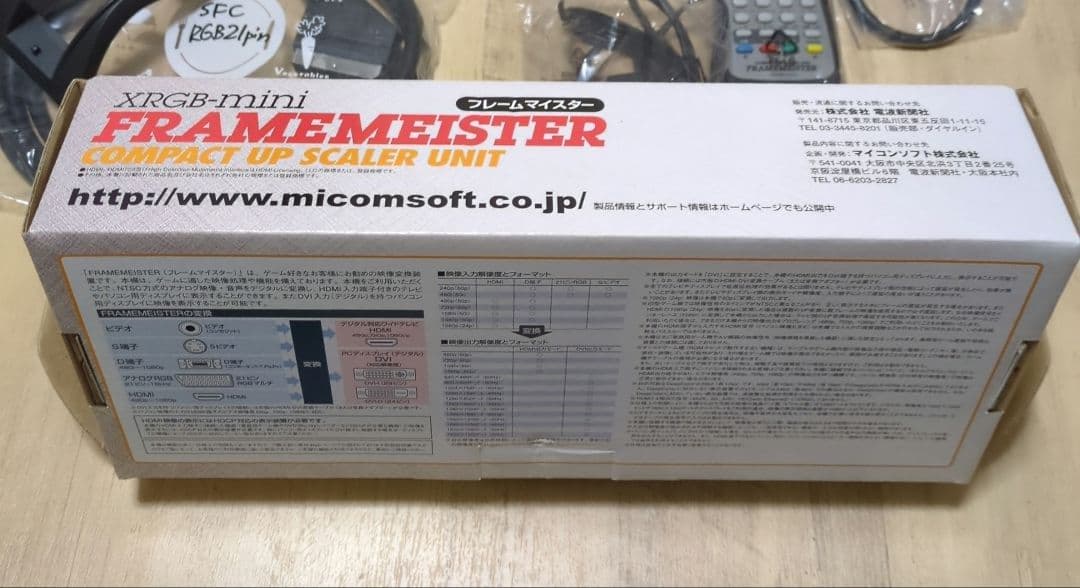 XRGB-mini FRAMEMEISTER+スーパーファミコン用21ピンRGB
