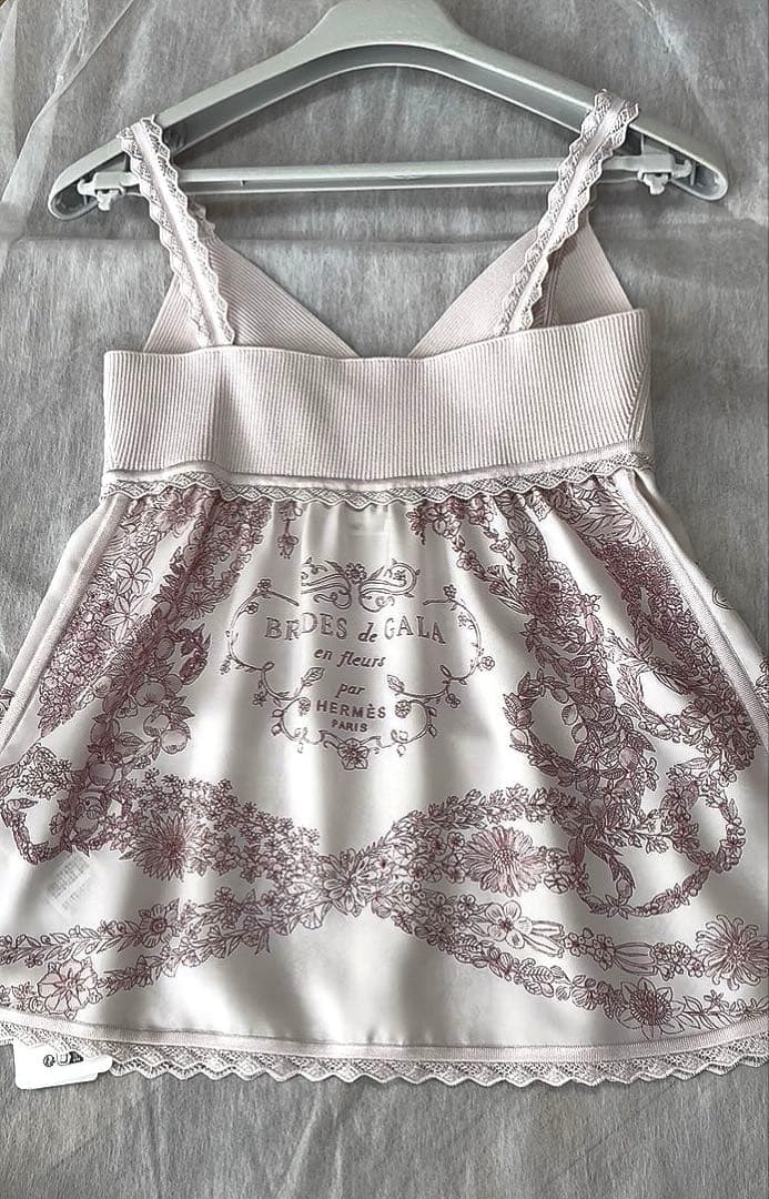 エルメス　ツイルレーヌ キャミBrides de Gala en Fleurs