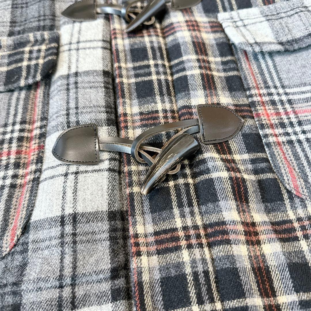 美品✨uniform experiment ダッフルコート　チェック　2サイズ
