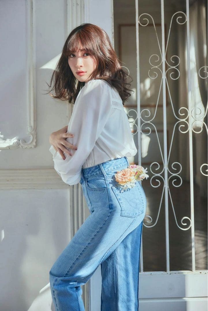 パンツ herlipto Valencia High Rise Jeans 25