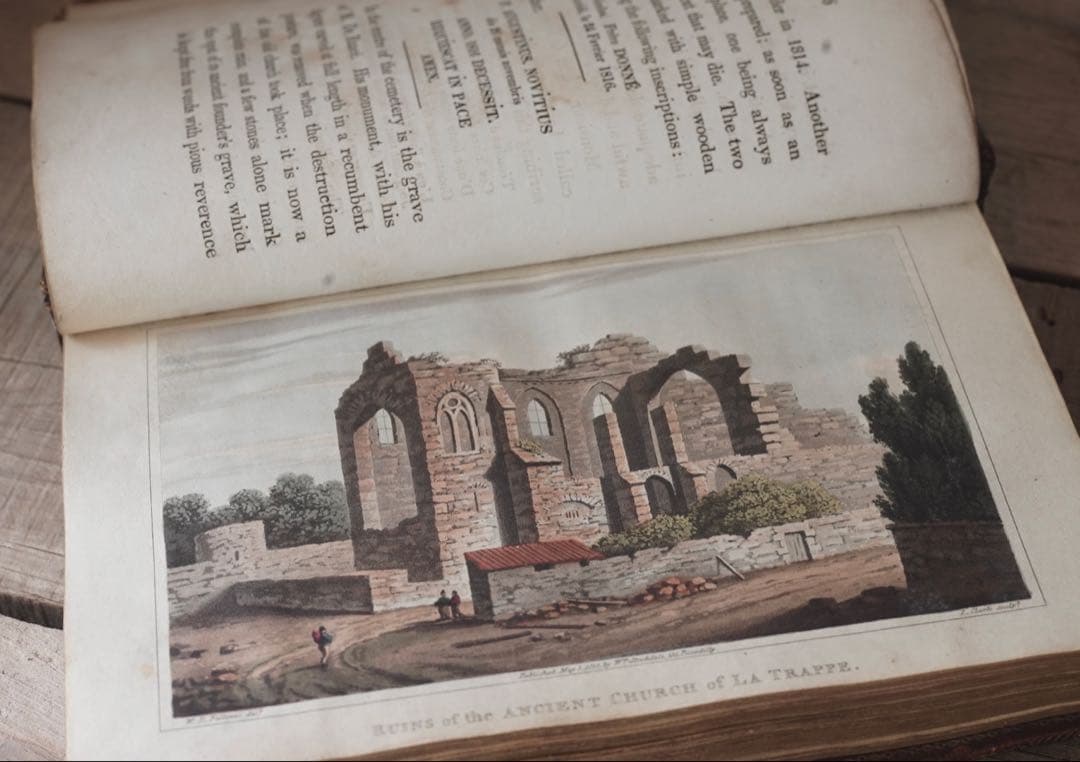 アンティークのイギリス古書！1820年 １９世紀 活版印刷　シトー修道会