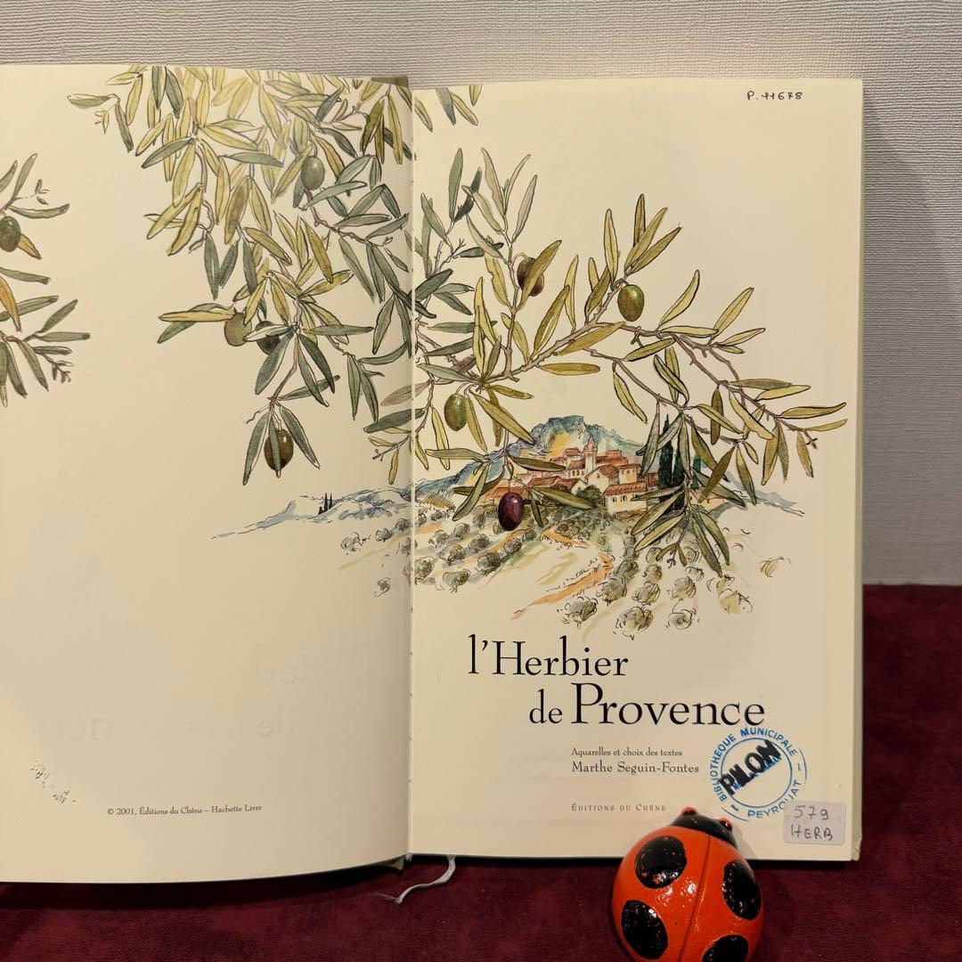 ❤️訳ありセール331①2001年フランスのロマンチック植物水彩画集　洋書古書