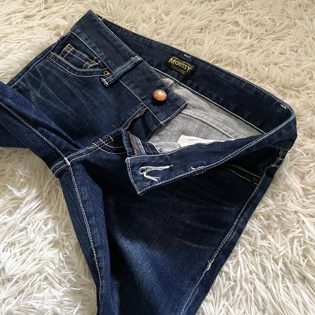 【レアサイズ美品】MOUSSY パウダーデニムスキニーパンツ 27