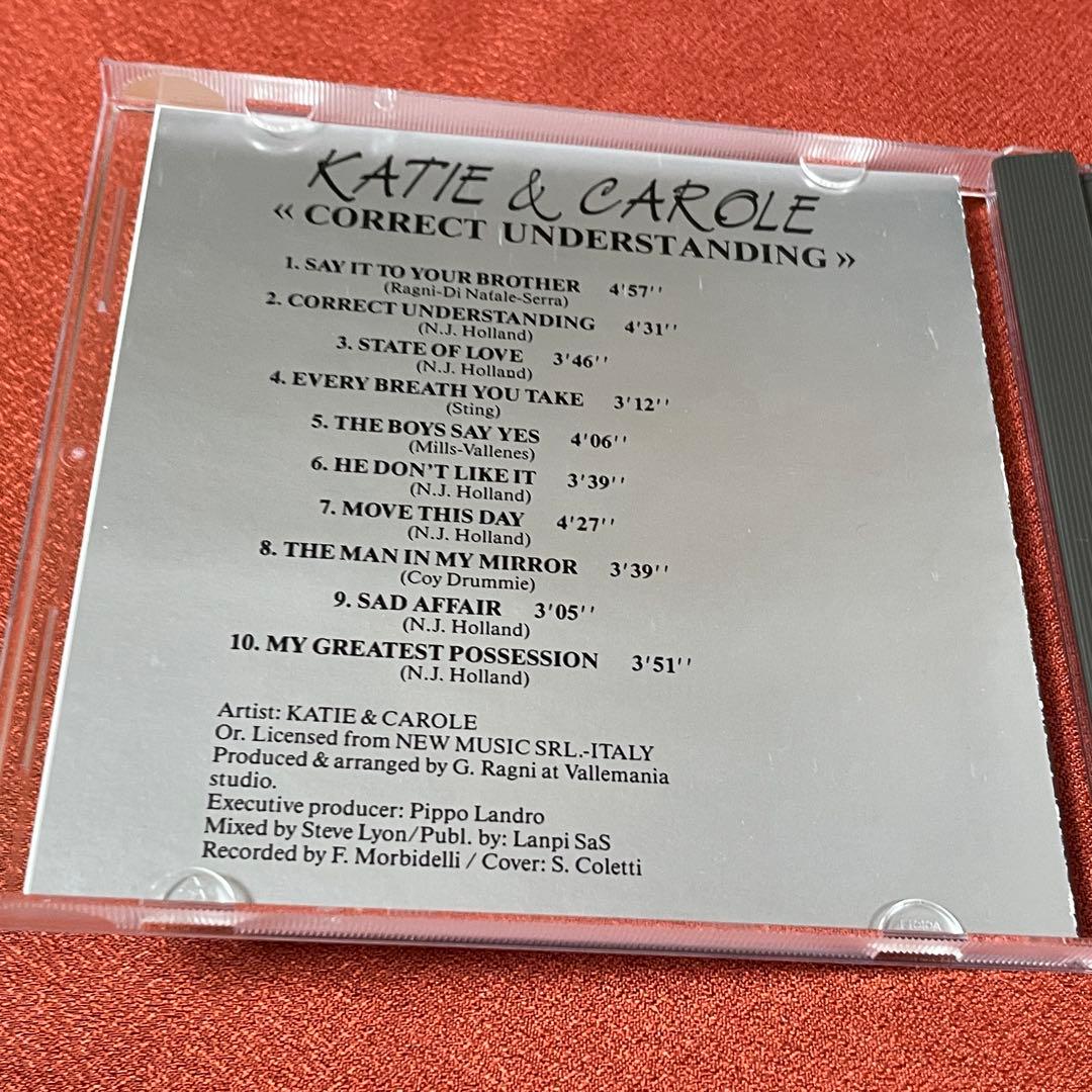 洋楽 KATIEG&CAROLE/CORRECT UNDERSTANDING AOR