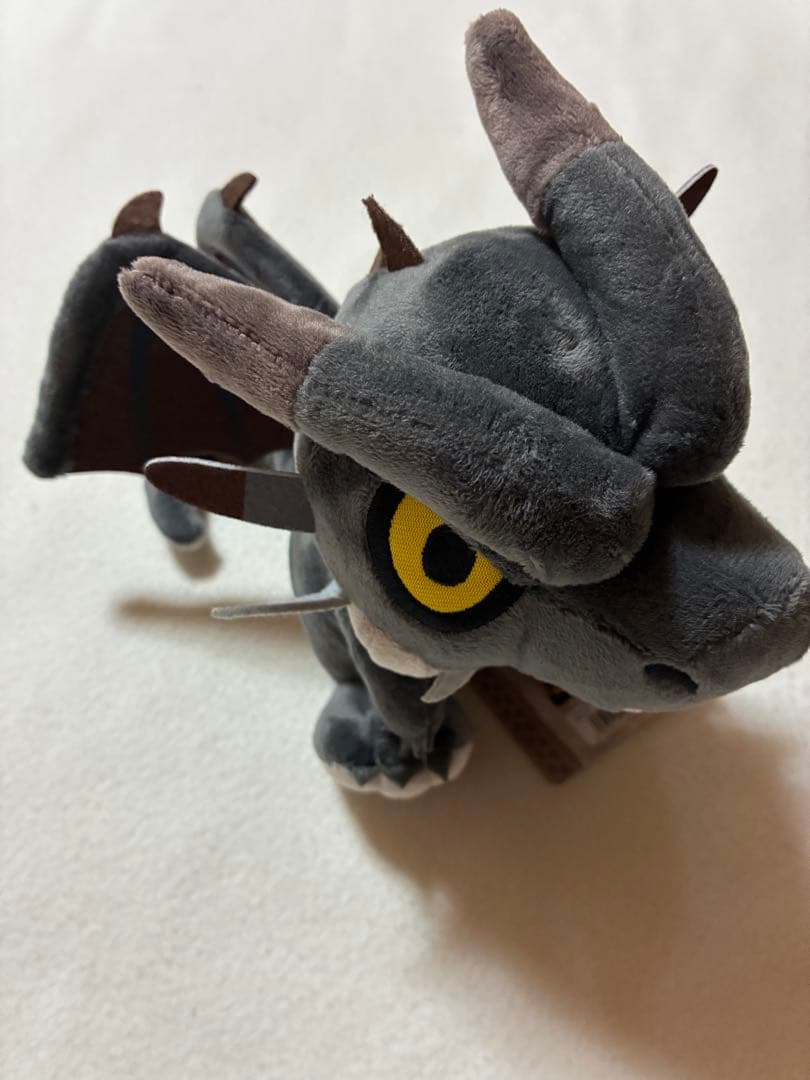 タグ付き　モンスターハンター デフォルメぬいぐるみ 黒龍 ミラボレアス