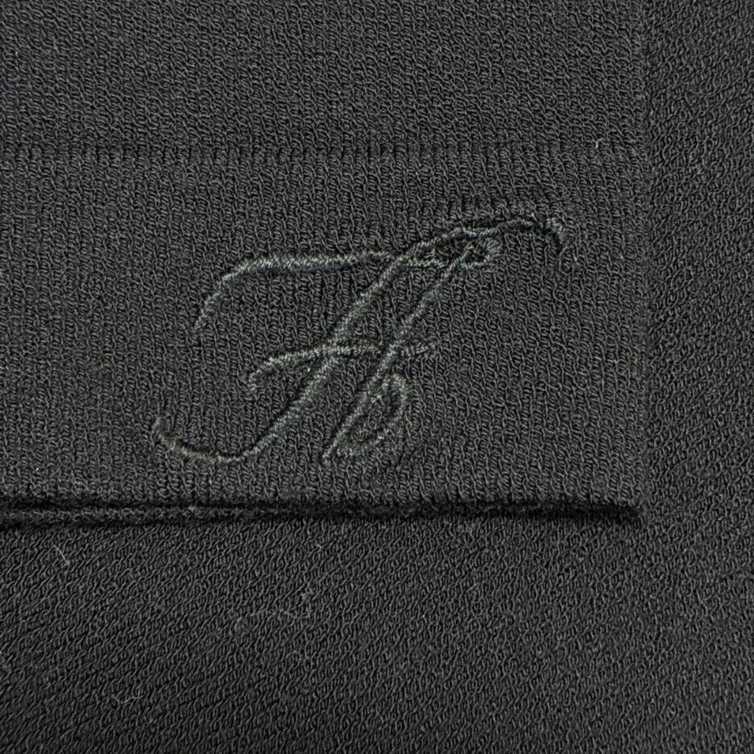 極美品✨FOXEY フォクシー ラップカーディガン ニット 40 黒色 刺繍ロゴ