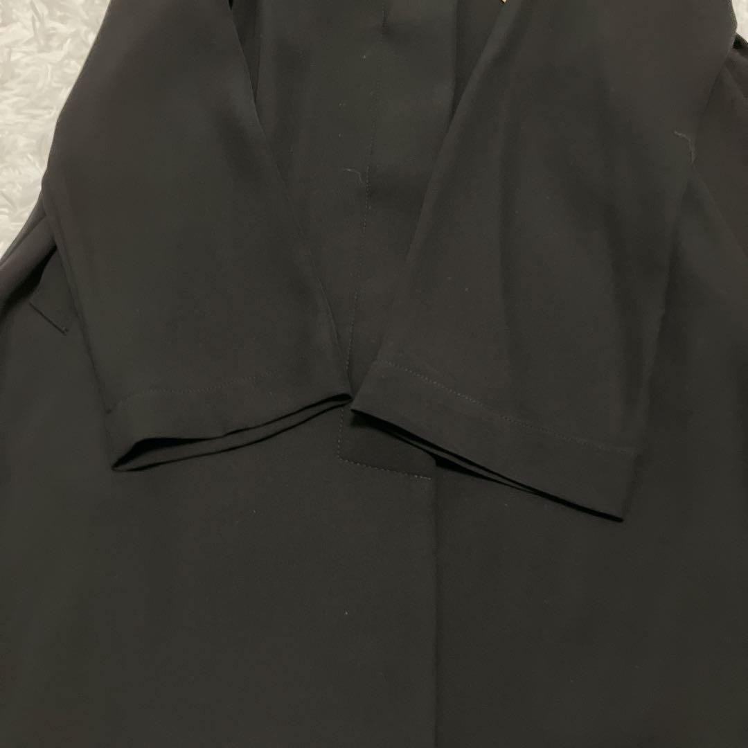 新品タグ付 Unpeu Femme 襟デザイン ロングコート 黒 ブラック