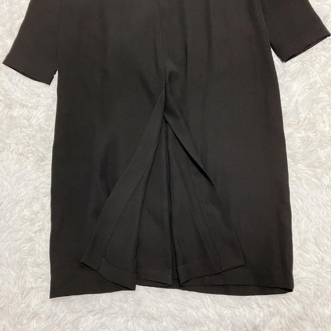 新品タグ付 Unpeu Femme 襟デザイン ロングコート 黒 ブラック