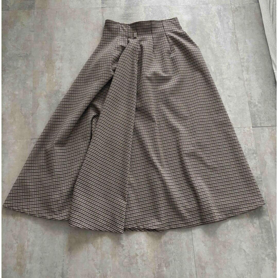foufou/チェックフレアスカート　千鳥　Sサイズ　新品未着用品　即購入◎