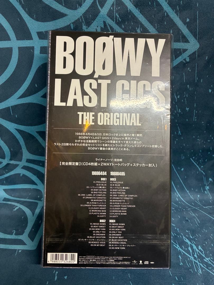 BOØWY LAST GIGS THE ORIGINAL