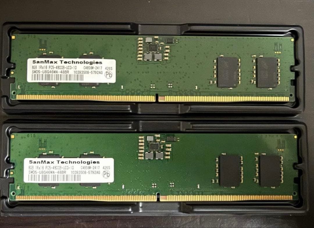 SanMax DDR5-4800 8GB×2枚（16GB）