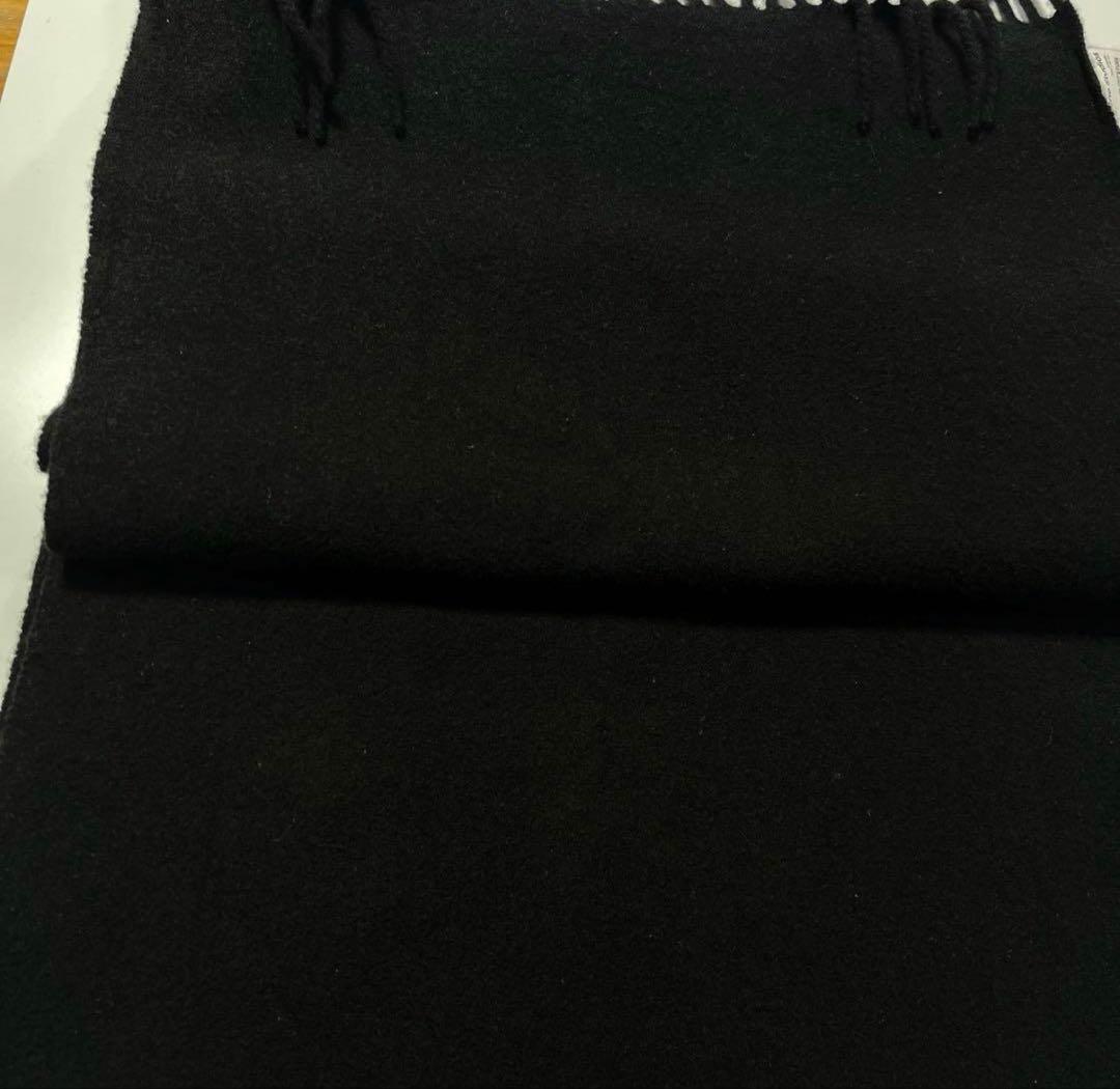 Acne Studios ブラック マフラー フリンジスカーフ　黒