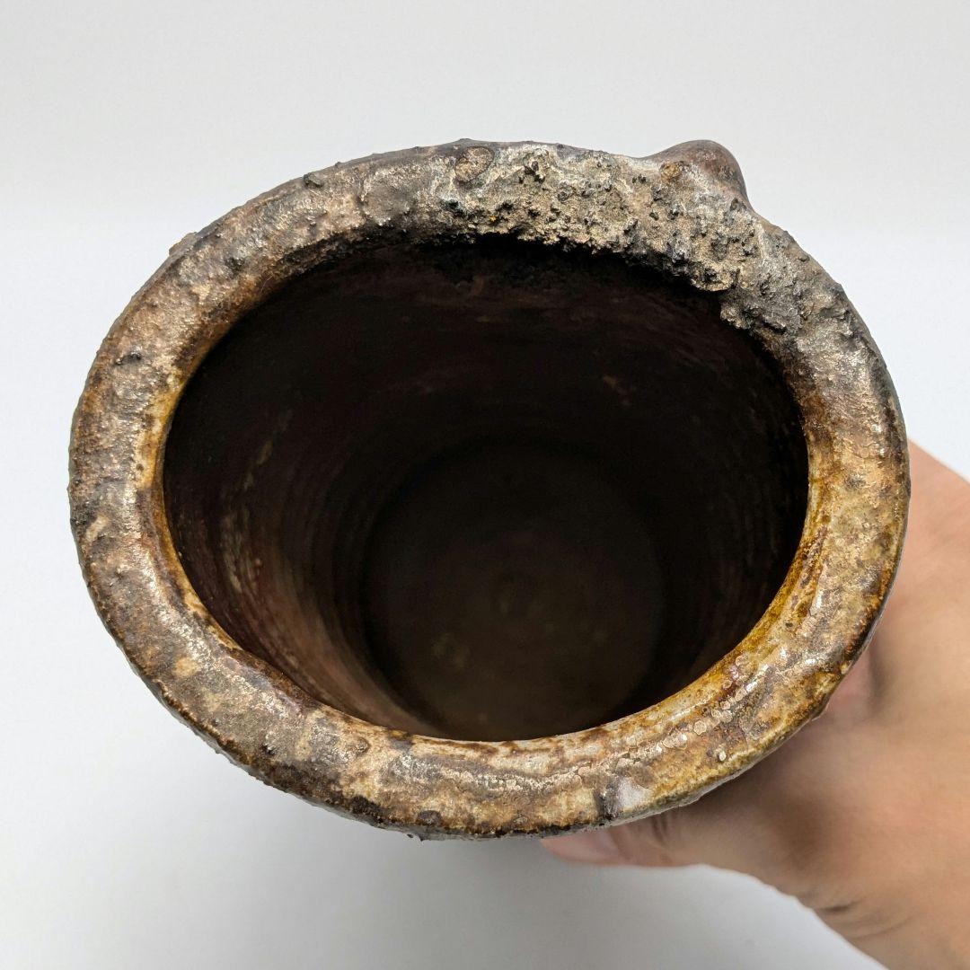 赤畠太 備前焼 窯変花入 合箱 花瓶 花器 フラワーベース 花生 茶道具 華道具