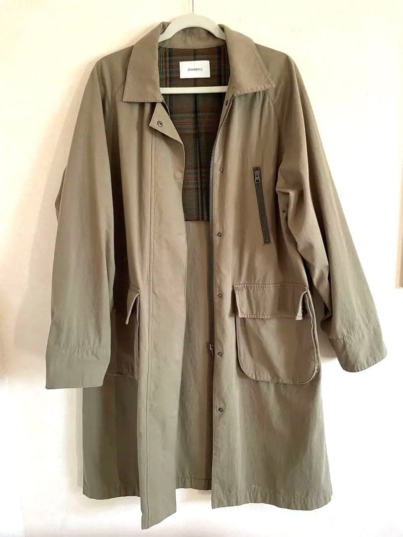 【新品未使用/完売品】春服JOHNBULL チェックライニングコート定価3.5万