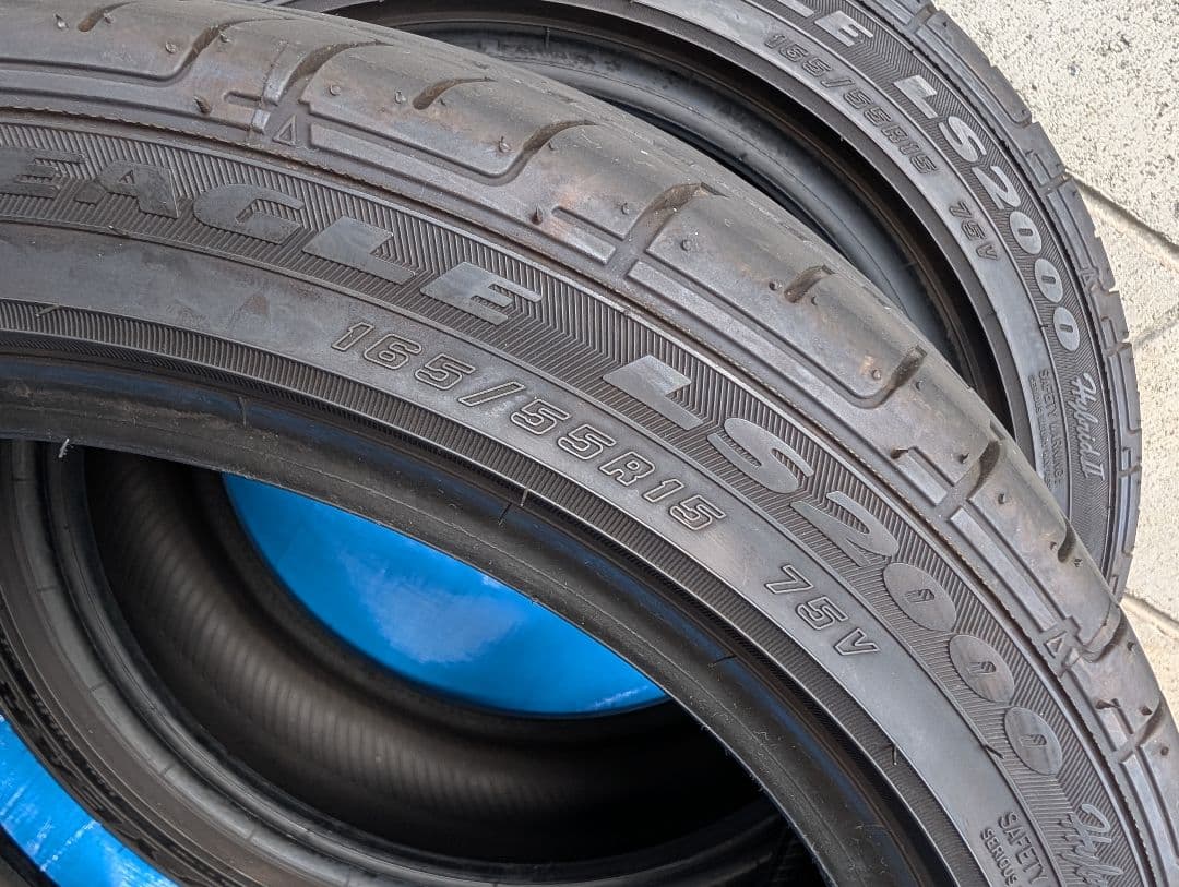 GOOD YEAR サマータイヤ 165/55R15 75V 中古美品 4本