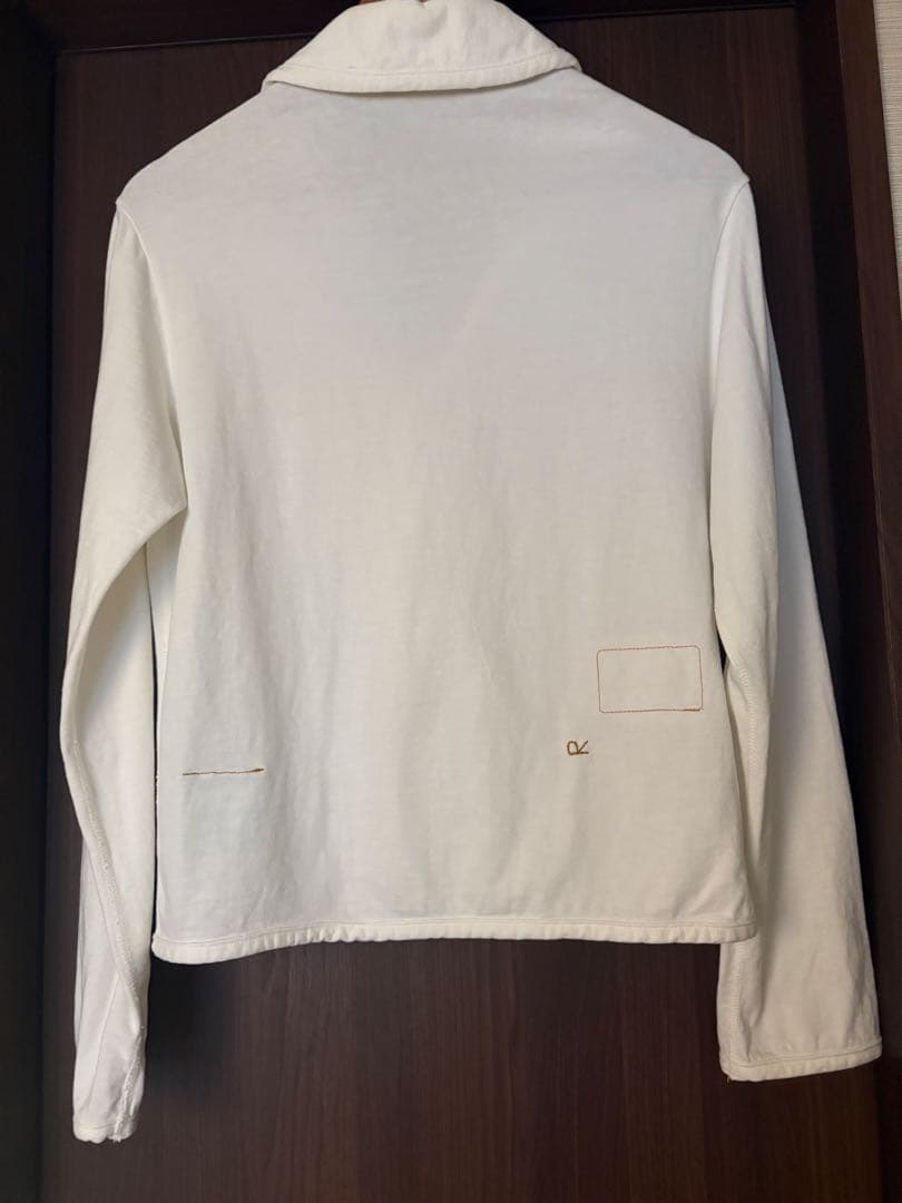 45R でこぼこ天竺のジャケット　オフ白　サイズ2