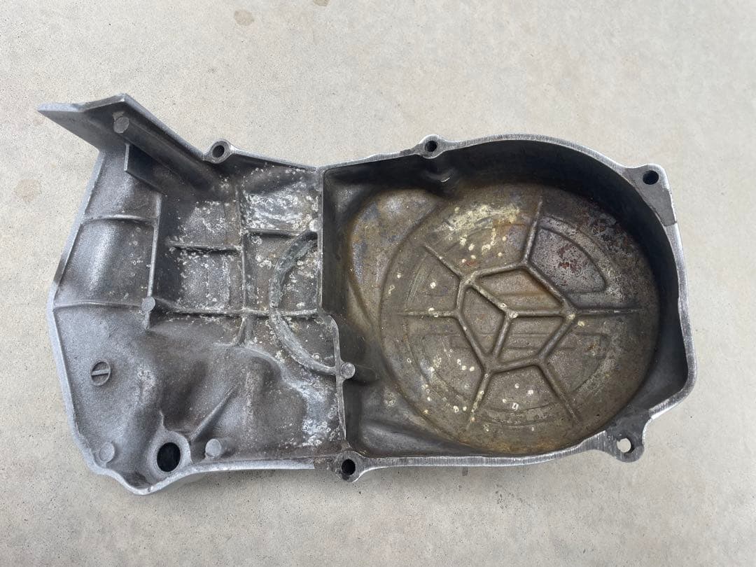 セットですcb250t n 400t n ホーク用ダイナモカバー　サイドカバー