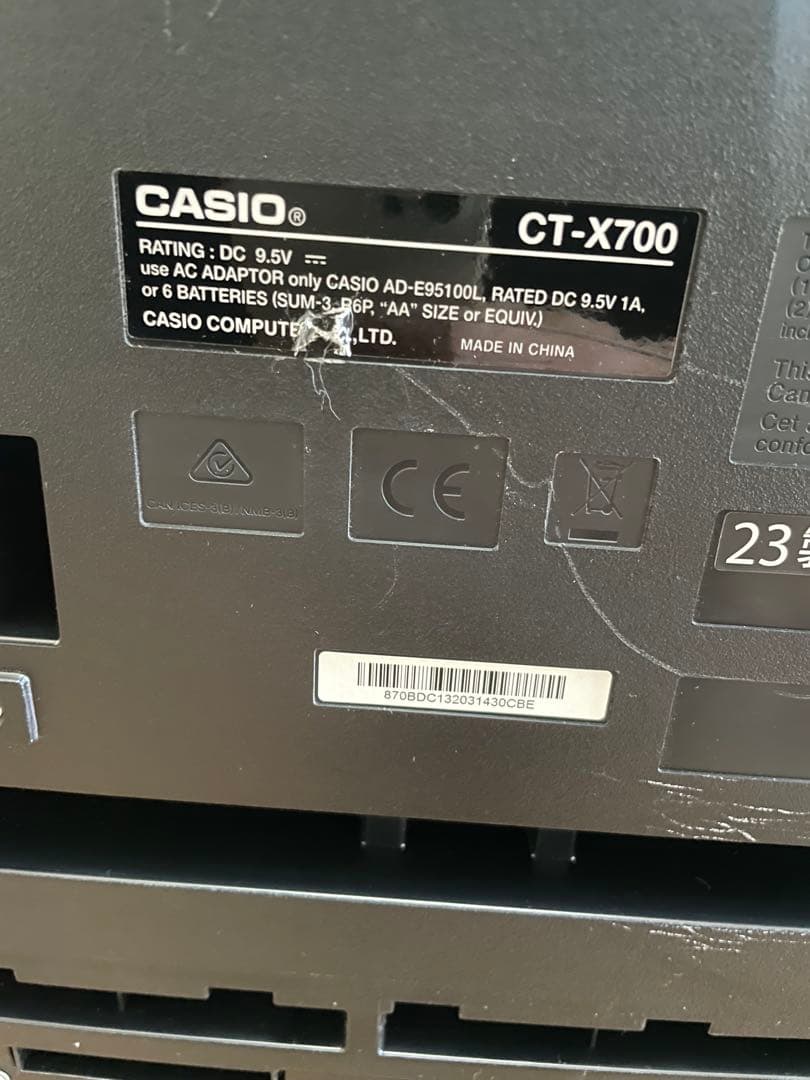 ユ*ラ様 CASIO CTX-700 61鍵盤 電子キーボード　2023年製