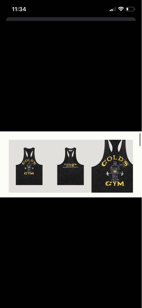 GOLD'S GYM リフト　タンクトップ
