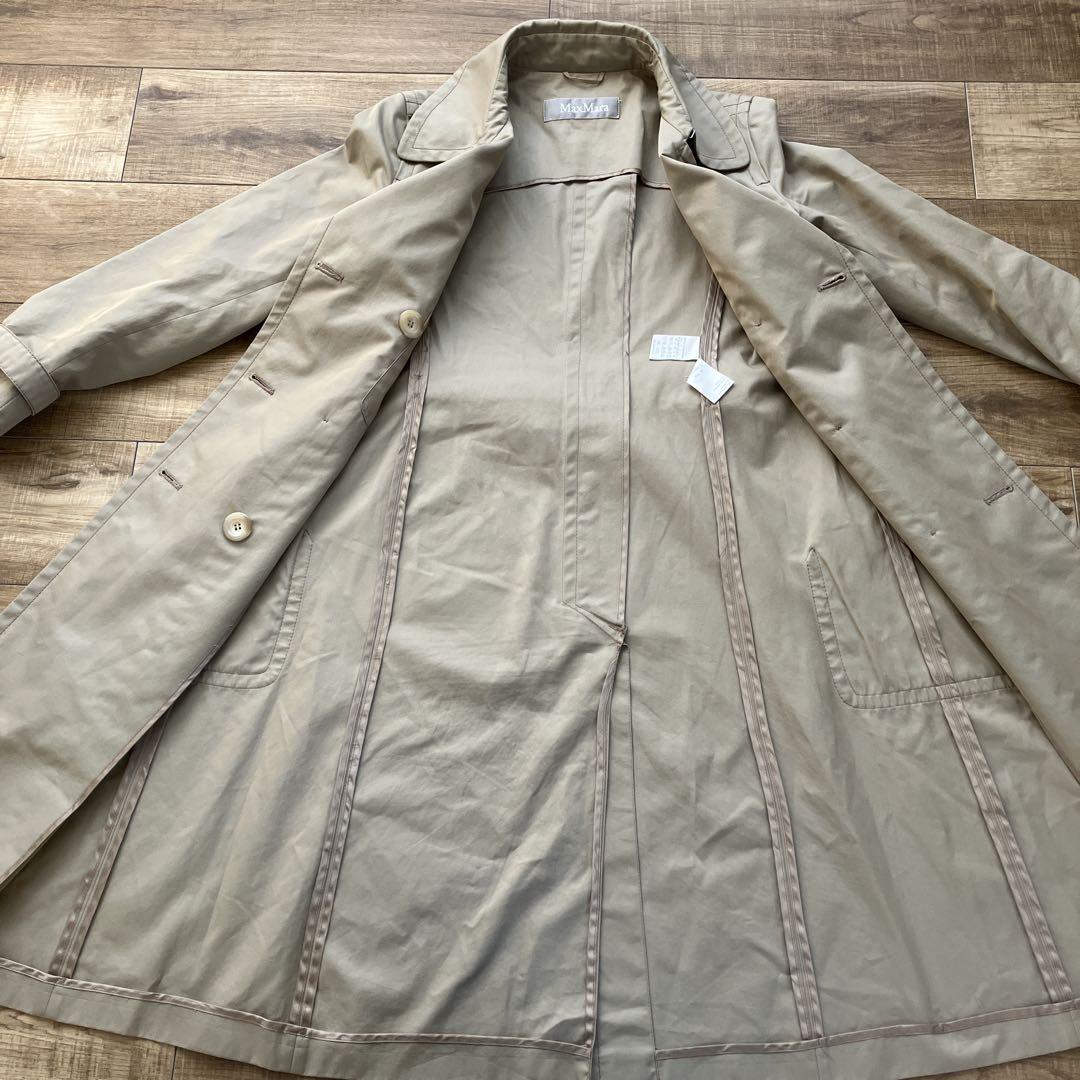 MaxMara スプリングコート トレンチコート ベージュ 銀タグ 40