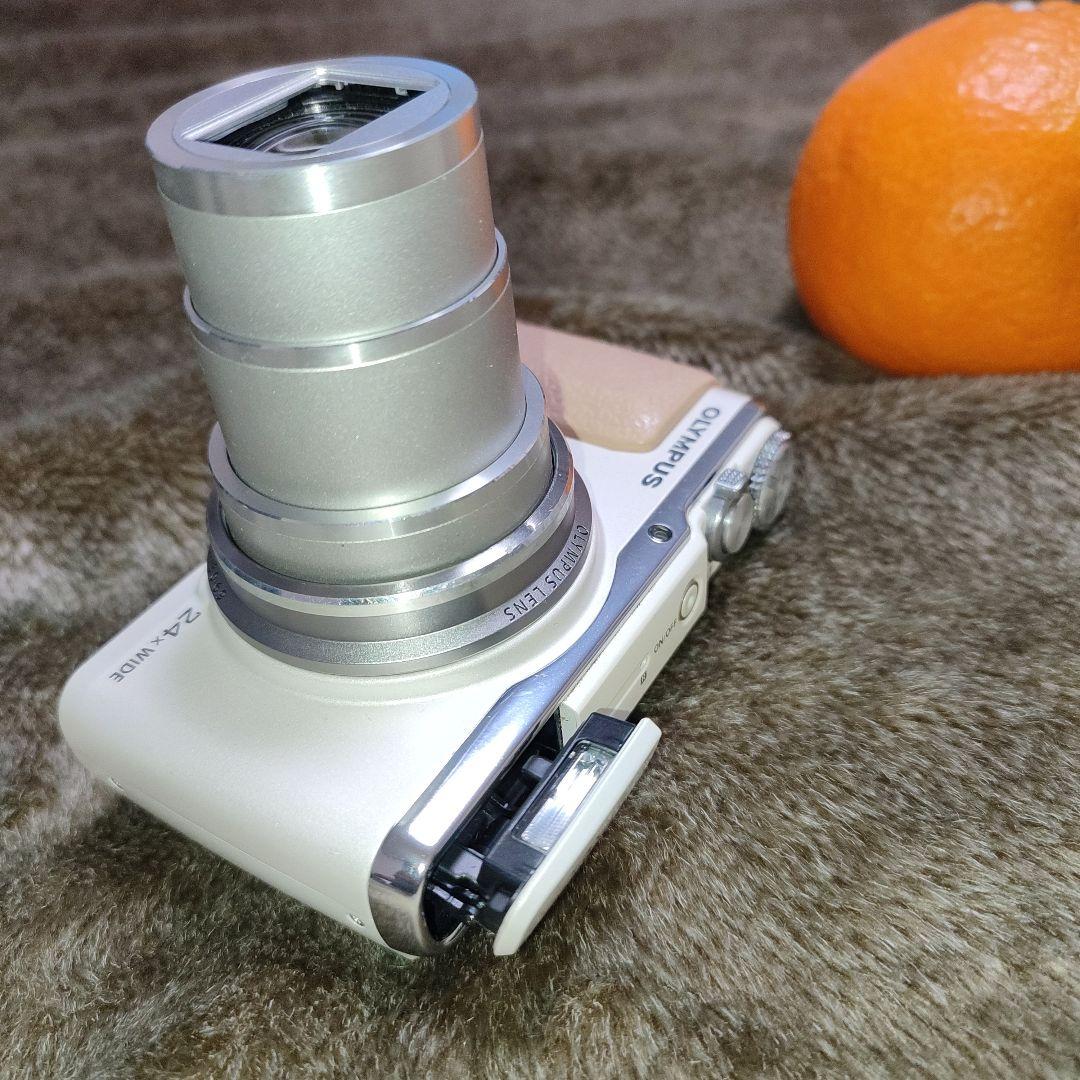 OLYMPUS SH-60 デジタルカメラ コンデジ ホワイト ベージュ 動作品