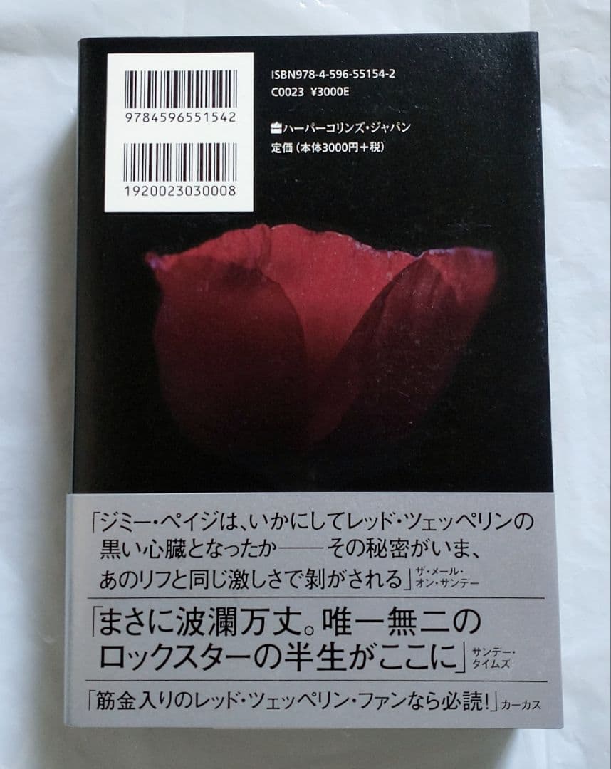 【未読 美品 初版】ジミー・ペイジの真実 レッド・ツェッペリン