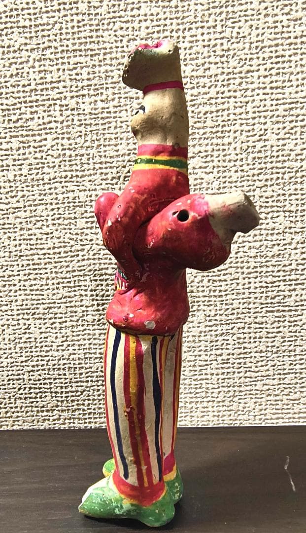 旧ソ　ヴィンテージ　60年代の本格的な伝統工芸品　土笛仕様　土人形　粘土細工