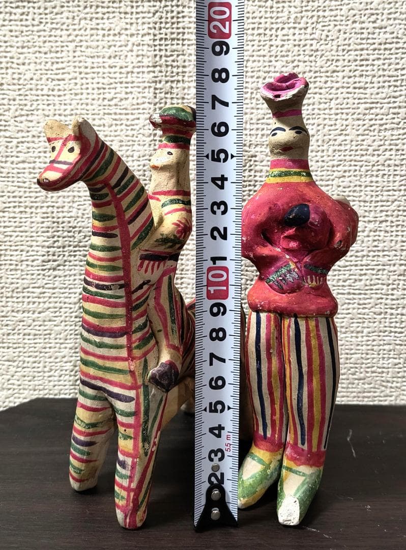 旧ソ　ヴィンテージ　60年代の本格的な伝統工芸品　土笛仕様　土人形　粘土細工