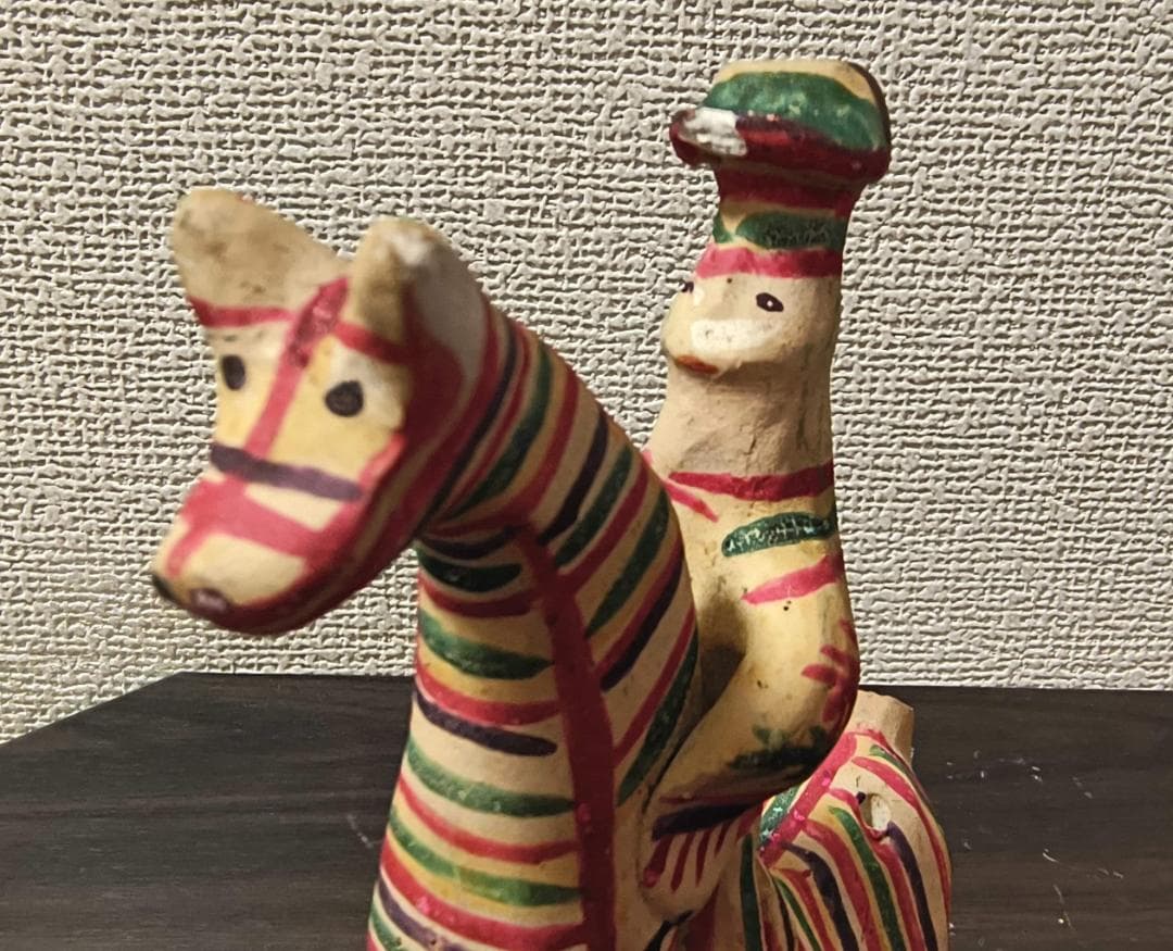 旧ソ　ヴィンテージ　60年代の本格的な伝統工芸品　土笛仕様　土人形　粘土細工