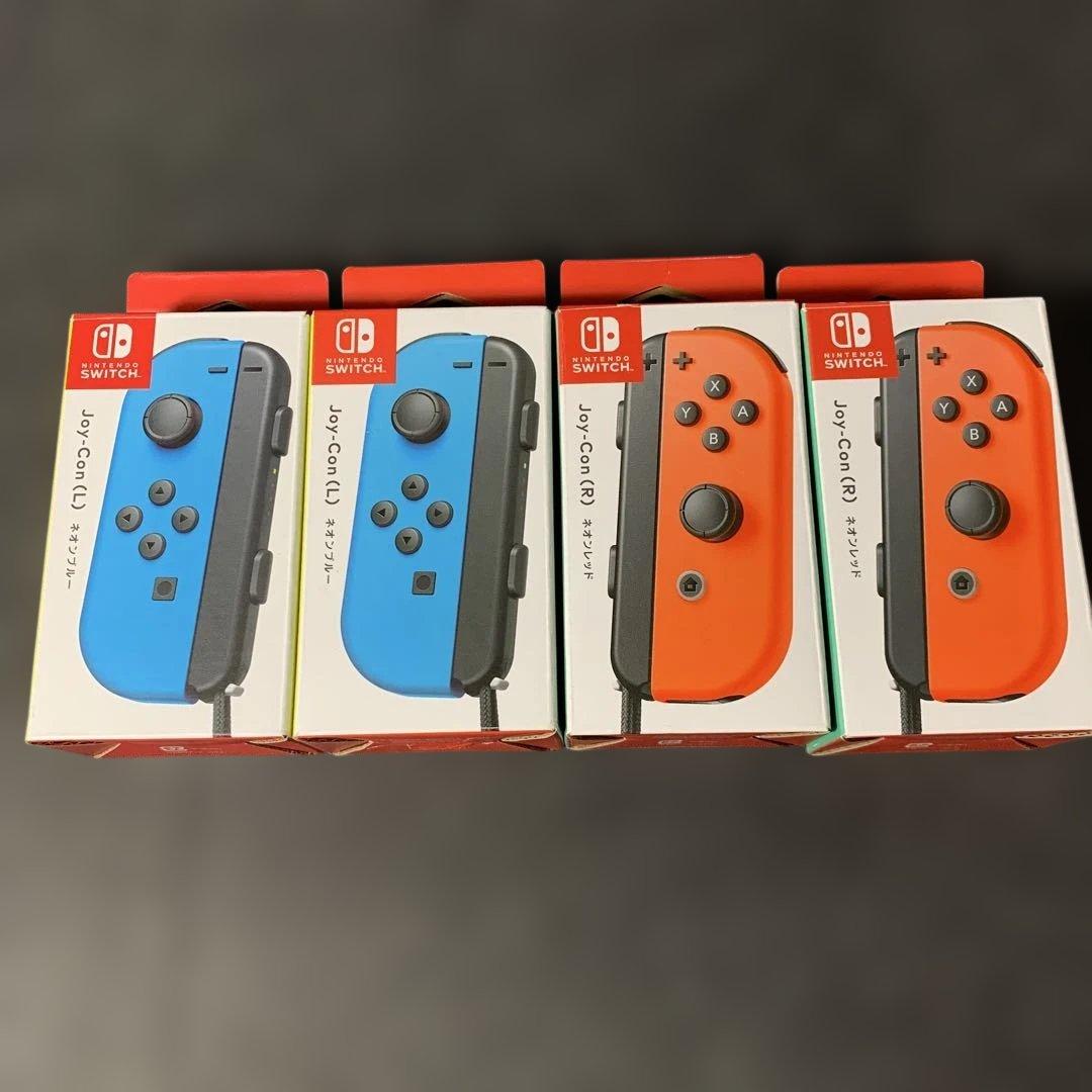 Joy-Con（L）ネオンブルー Joy-Con(R)ネオンレッド 4セット