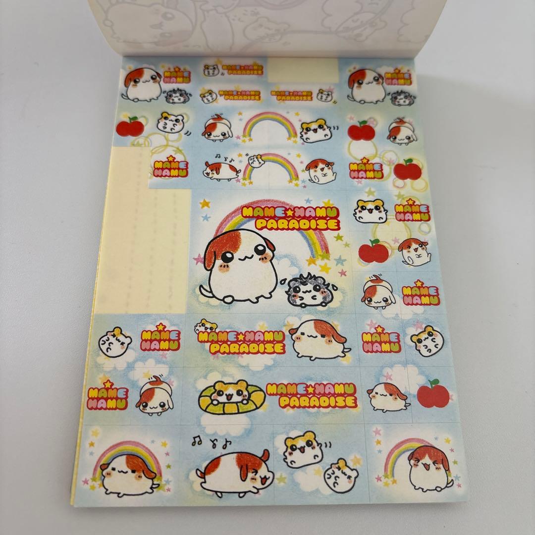 平成レトロ　マメハムパラダイス メモ帳　シール付き　まめいぬ　Sene