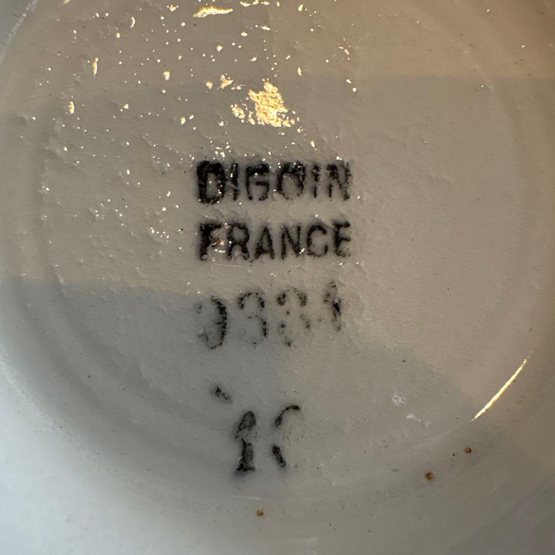 ディゴワンDigoin フランスアンティーク/カフェオレボール ローズ 大きめ