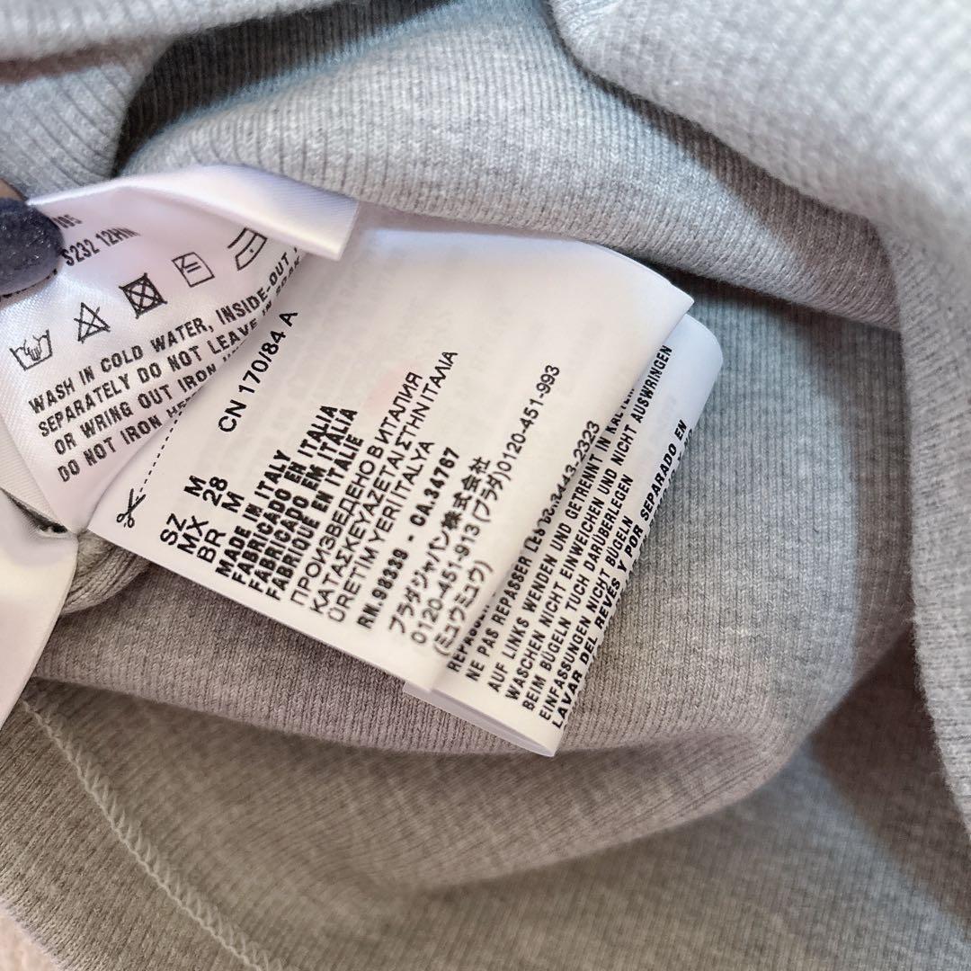 miumiu リブ tシャツ グレー