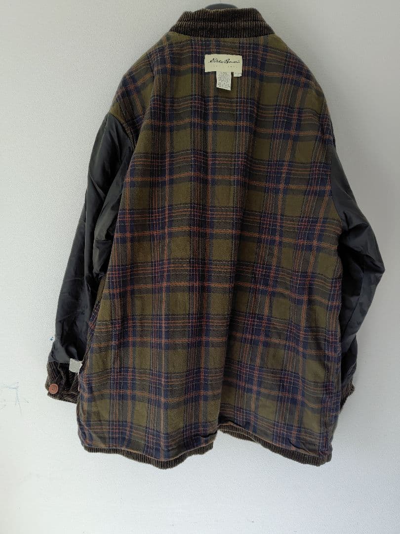 【Eddie Bauer】ブラウン コーデュロイ カバーオール　L　90年代