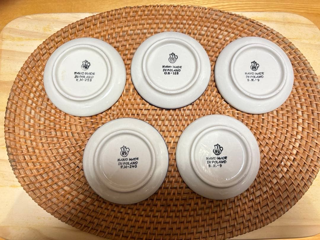 新品　ポーランド食器　ツェラミカアルティスティッチナ　5枚　ポーリッシュポタリー